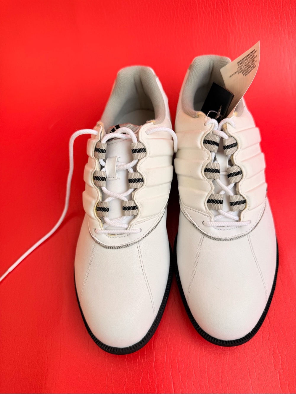 adidas White Sneakers with Black Trim Women's Athletic Shoes